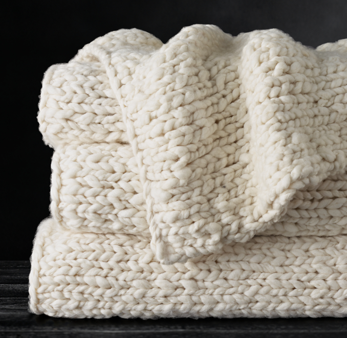 Chunky HandKnit Throw