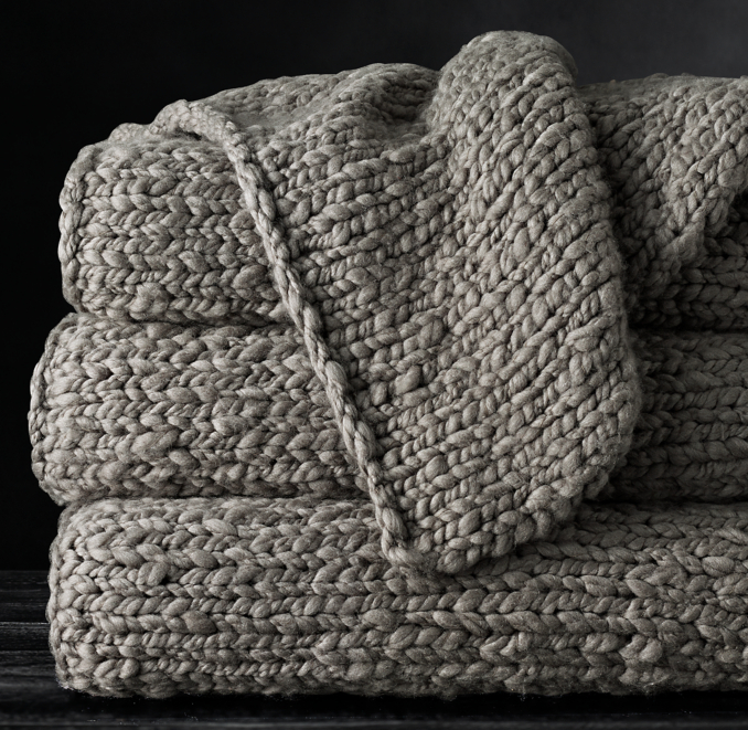 Chunky HandKnit Throw