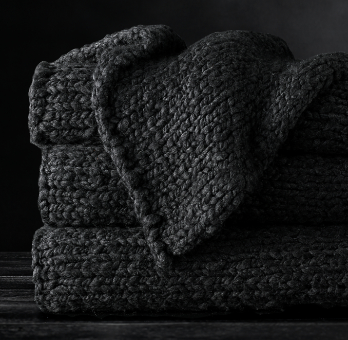 Chunky HandKnit Throw