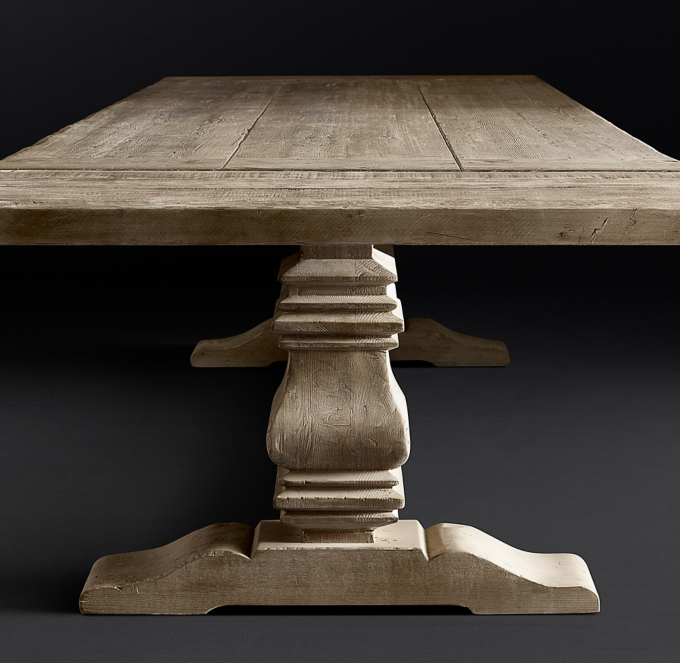 Restoration hardware salvaged wood trestle table discount