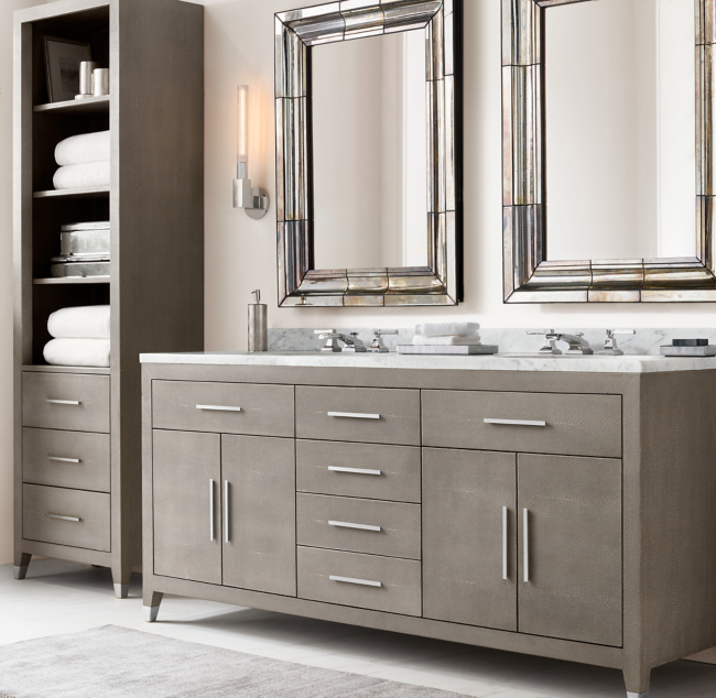 Graydon Shagreen 84 Bath Cabinet