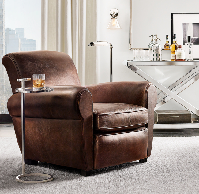 1920s Parisian Leather Chair
