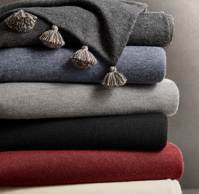 Suri Alpaca PomPom Throw By Alicia Adams