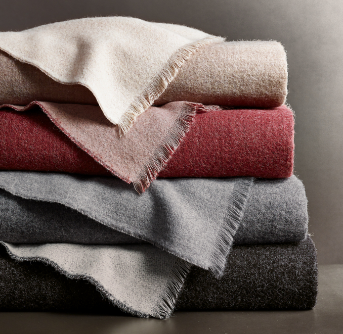 Suri Alpaca TwoTone Throw By Alicia Adams