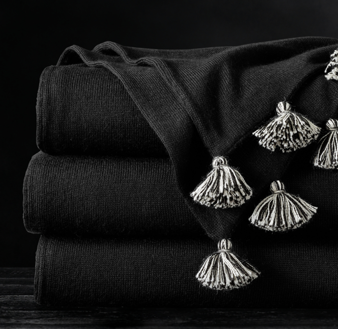 Suri Alpaca PomPom Throw By Alicia Adams