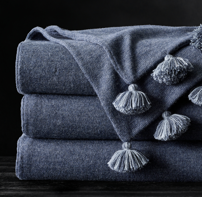 Suri Alpaca PomPom Throw By Alicia Adams