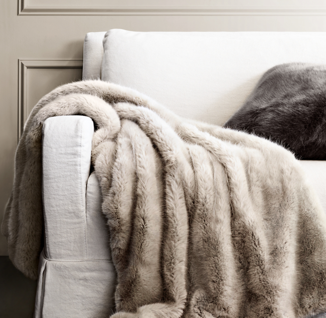 Restoration Hardware Faux Fur Throw www.lagoagrio.gob.ec