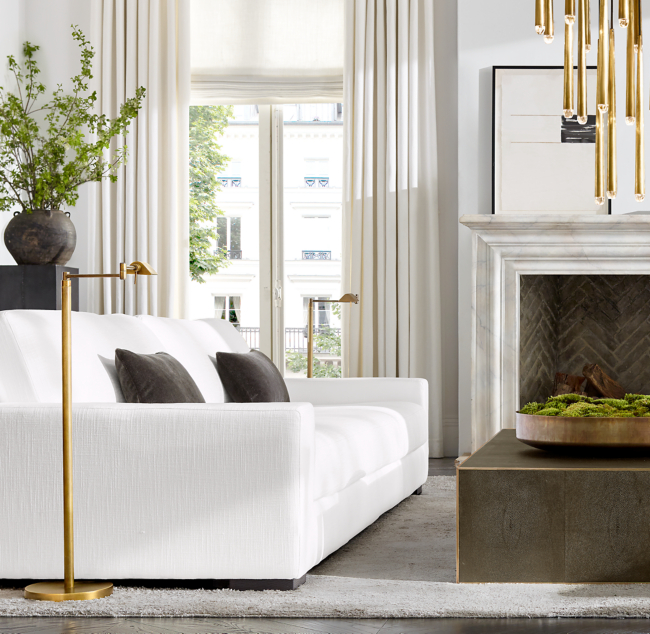 Modena Track Arm Sofa Restoration Hardware Baci Living Room