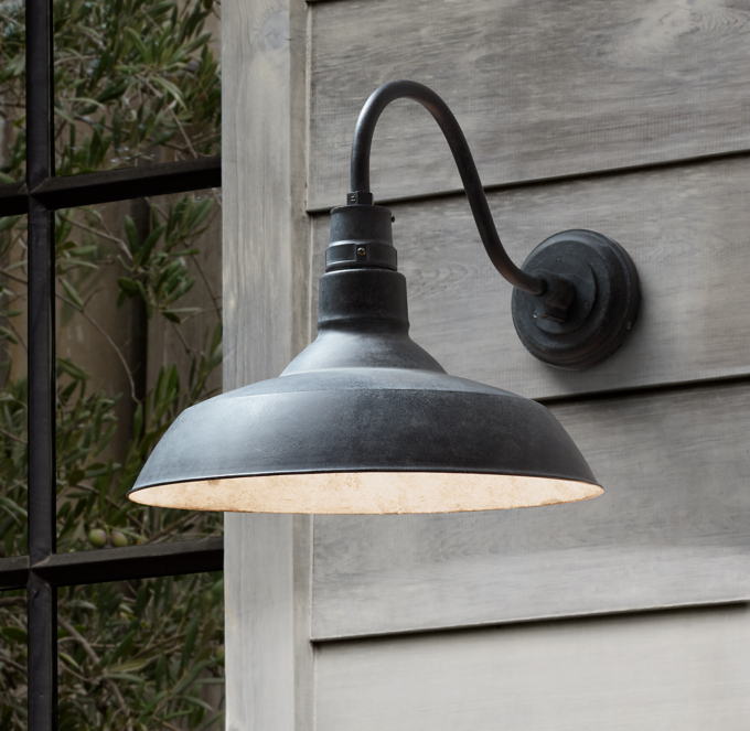Vintage barn lights restoration hardware top