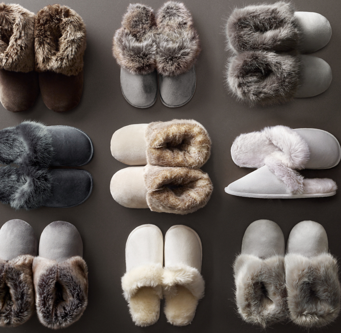 restoration hardware slippers