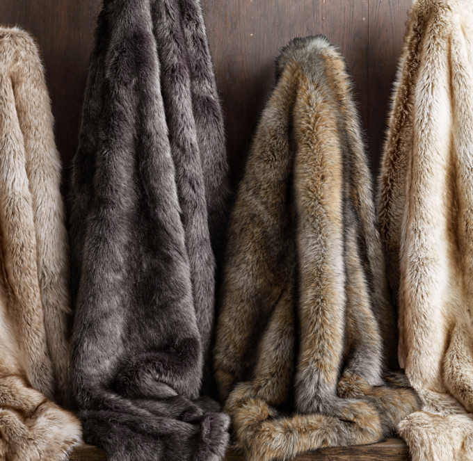 Ultimate Faux Fur Throw RH