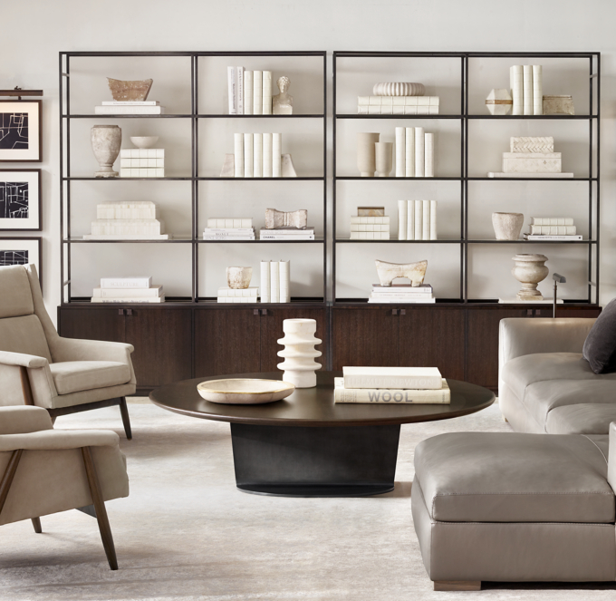Duvall Double-Door Sideboard & Hutch | RH