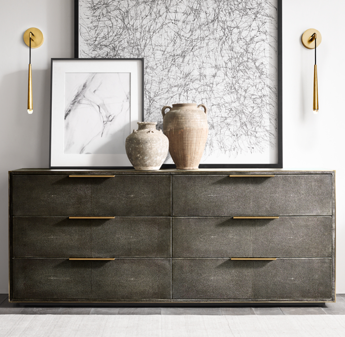 Saunderson Shagreen 6 Drawer Dresser