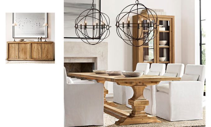 Shop Reclaimed Russian Oak Baluster Dining Table - Natural