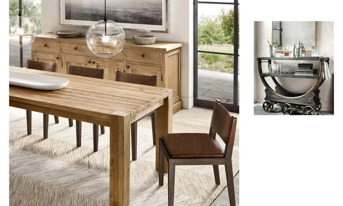 Shop Salvaged Wood Parsons Dining Table