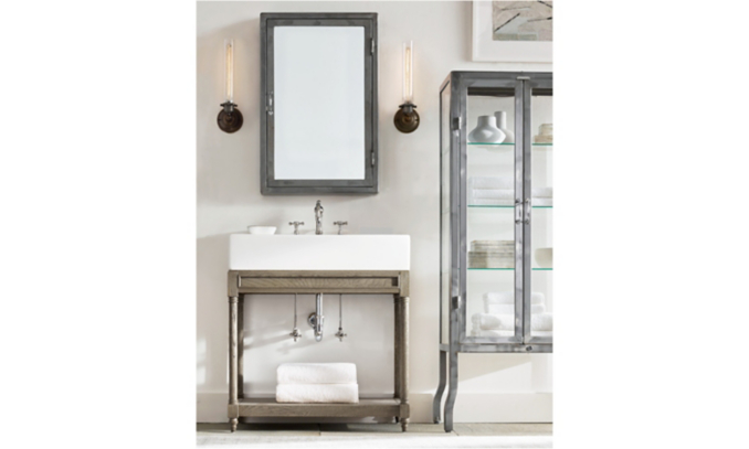 Shop Weathered Oak Console Washstand