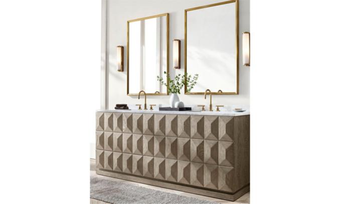 Shop Geometric Double Vanity Sink