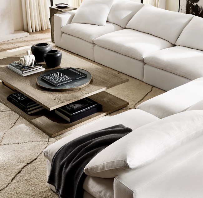 Cloud couch sectional on sale restoration hardware