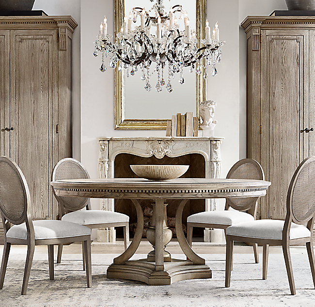 St James Round Dining Table, Restoration Hardware Dining Room Table Round Seats 8 Seater