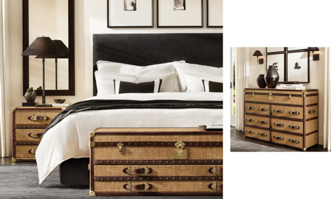 shop Rattan Trunk Bedroom