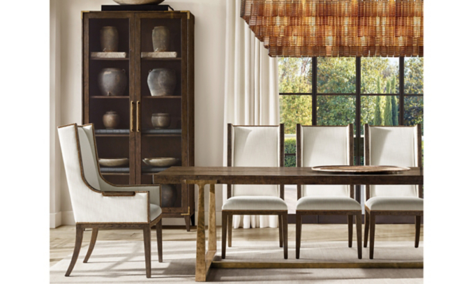 shop Campaign Brown Rectangular Dining