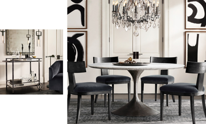 shop Aero Dining & Forged Iron Bar Cart