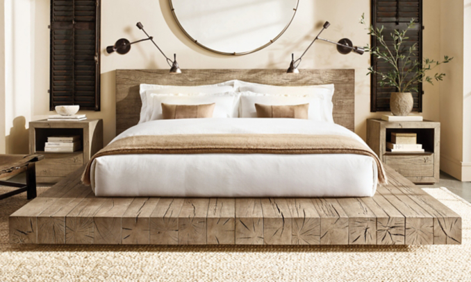 shop Aspen Grey Low Beam Bedroom