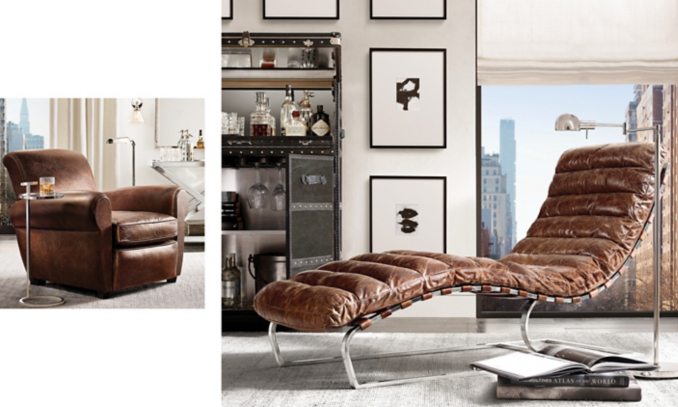 shop Oviedo and Parisian Club Chair Lifestyle