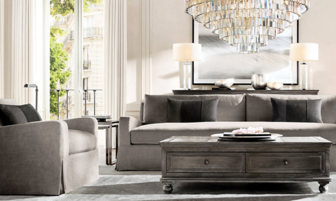 Shop Belgian Slope Arm Slipcovered Sofa