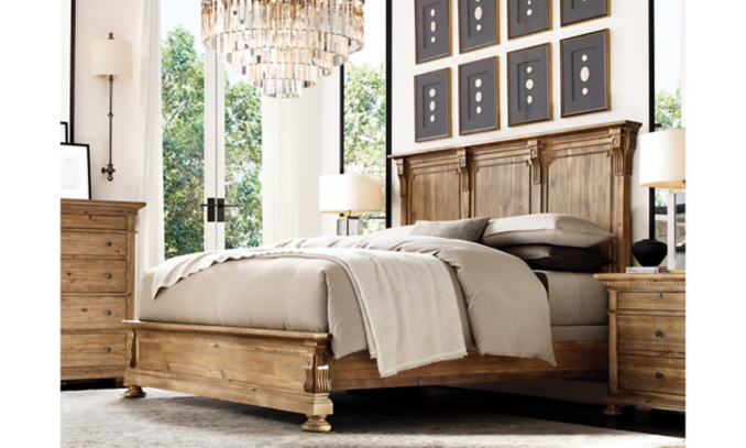 shop St. James Natural Panel Bed