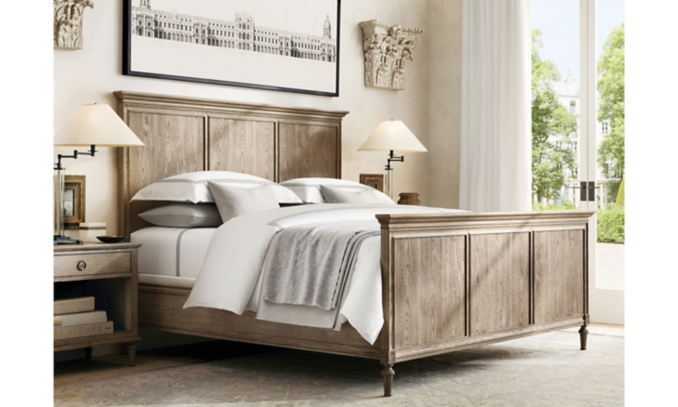 shop Maison Grey Oak Wood Bed