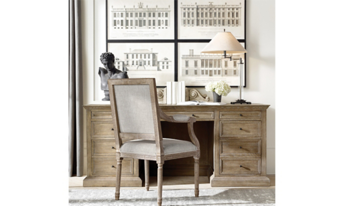 shop French Casement Grey Desk