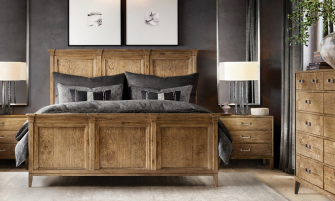 shop Campaign Natural Panel Bed