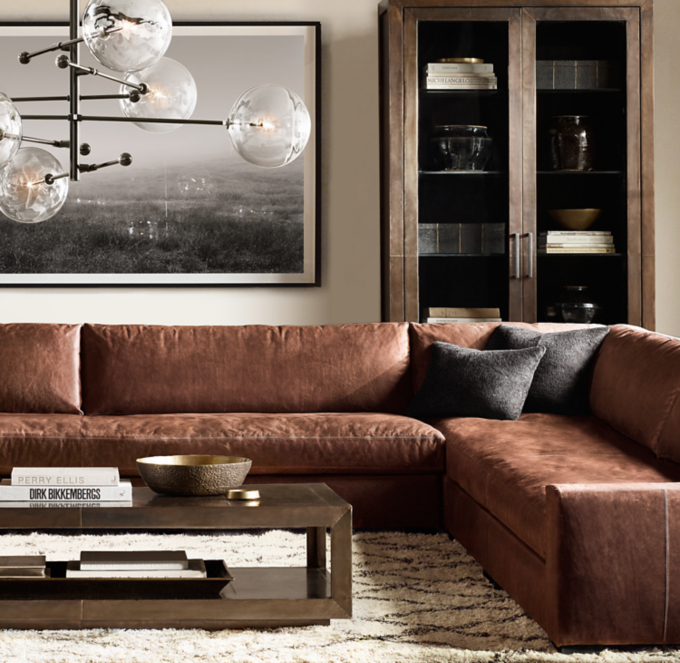 Restoration Hardware Sectional Leather, Leather Sectional Restoration Hardware