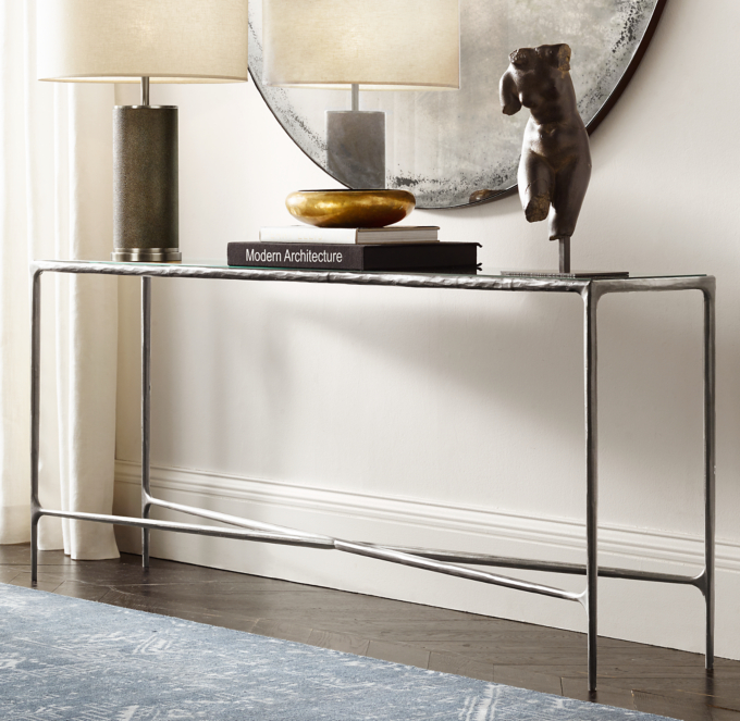 Restoration hardware thaddeus console table discount
