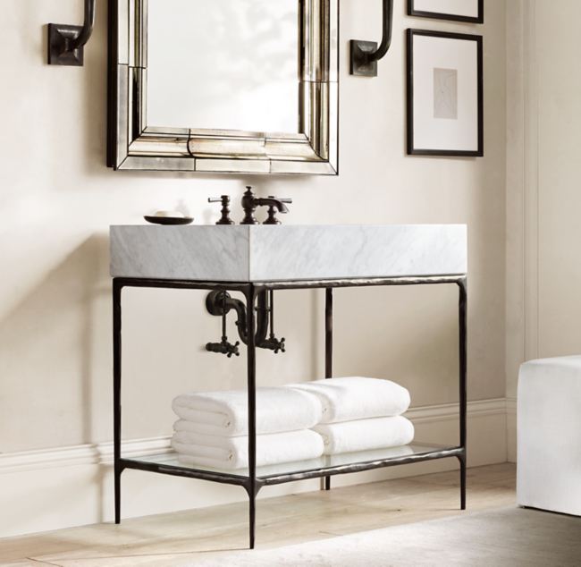 Thaddeus Forged Iron Single Washstand