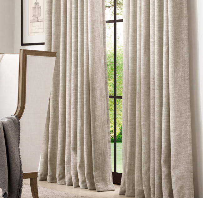 Belgian Brushed Linen Cotton Drapery