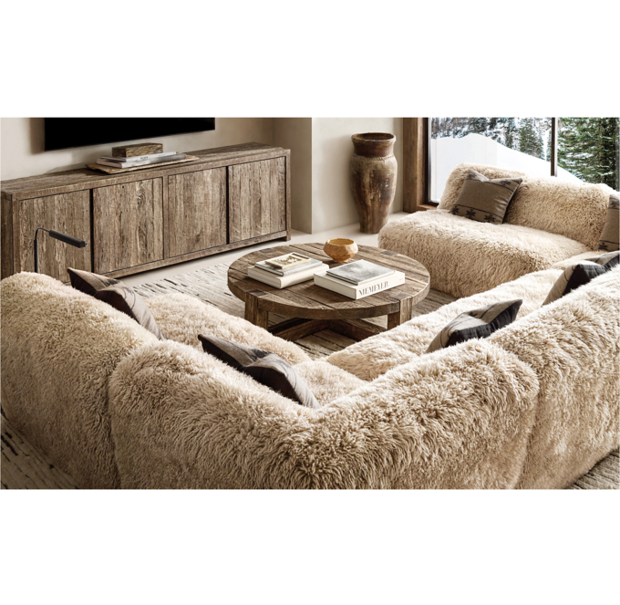 Yeti couch restoration hardware discount
