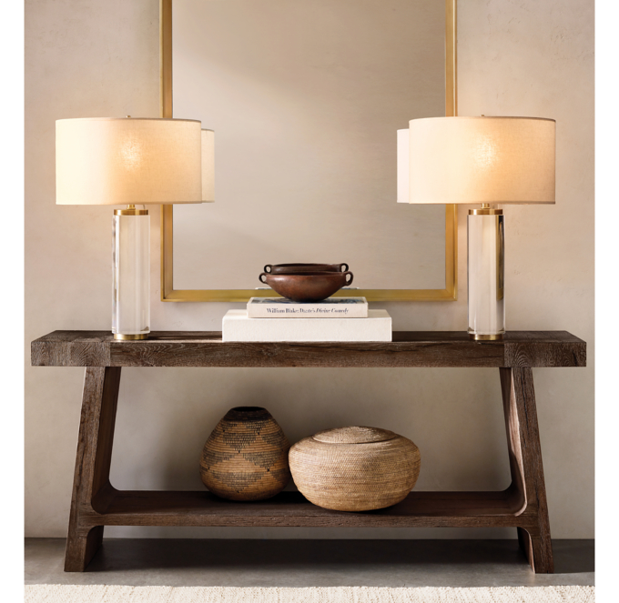 Restoration hardware shop console table