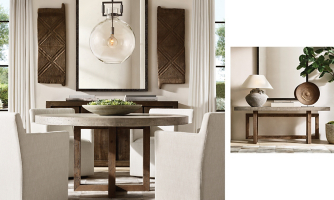 shop Heston Round Dining & Console Smerge