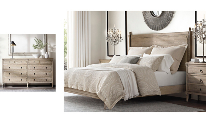 shop Louis XVI Bed & Dresser Smerge