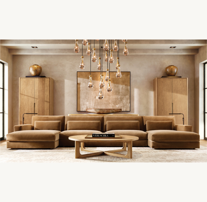 Restoration hardware lugano deals sectional