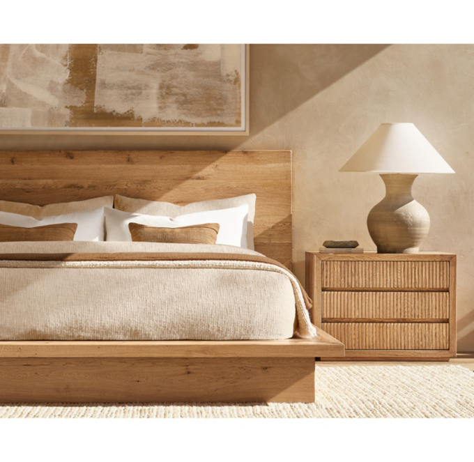 Russian oak store bed