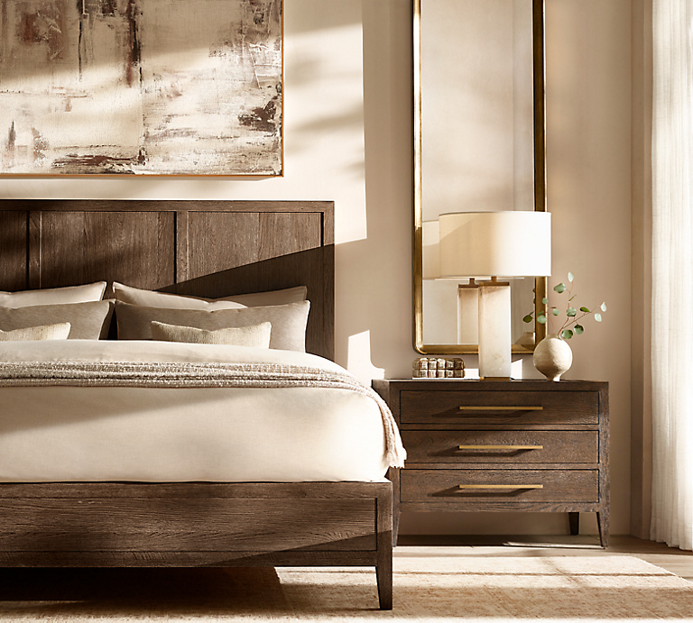 French Contemporary Closed Nightstand | RH TEEN French Contemporary Closed Nightstand | RH TEEN