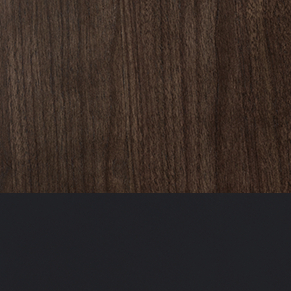 Dark Brown Walnut/ Blackened Steel 