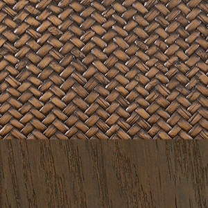 Brown Rattan/ Brushed Brown Oak 