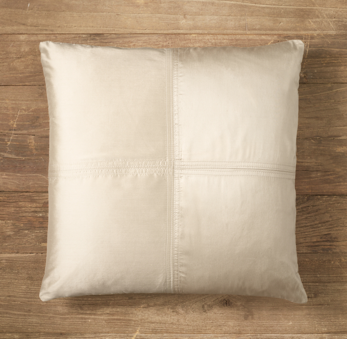 Custom Thai Silk Solid 4 Square Square Pillow Cover
