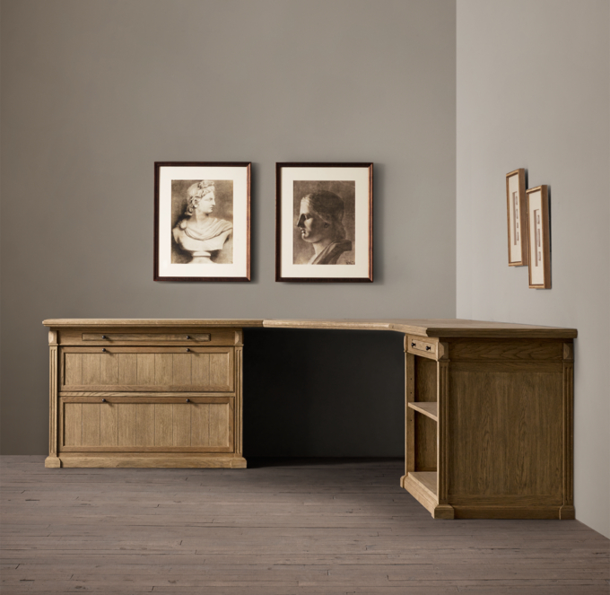 Library Modular System with Corner Desk