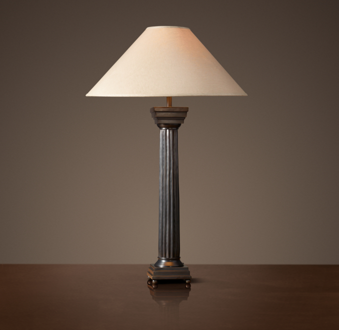Doric Column Table Lamp