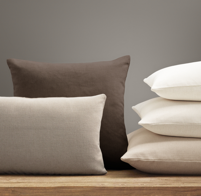 Custom Brushed Linen Cotton KnifeEdge Pillow Cover